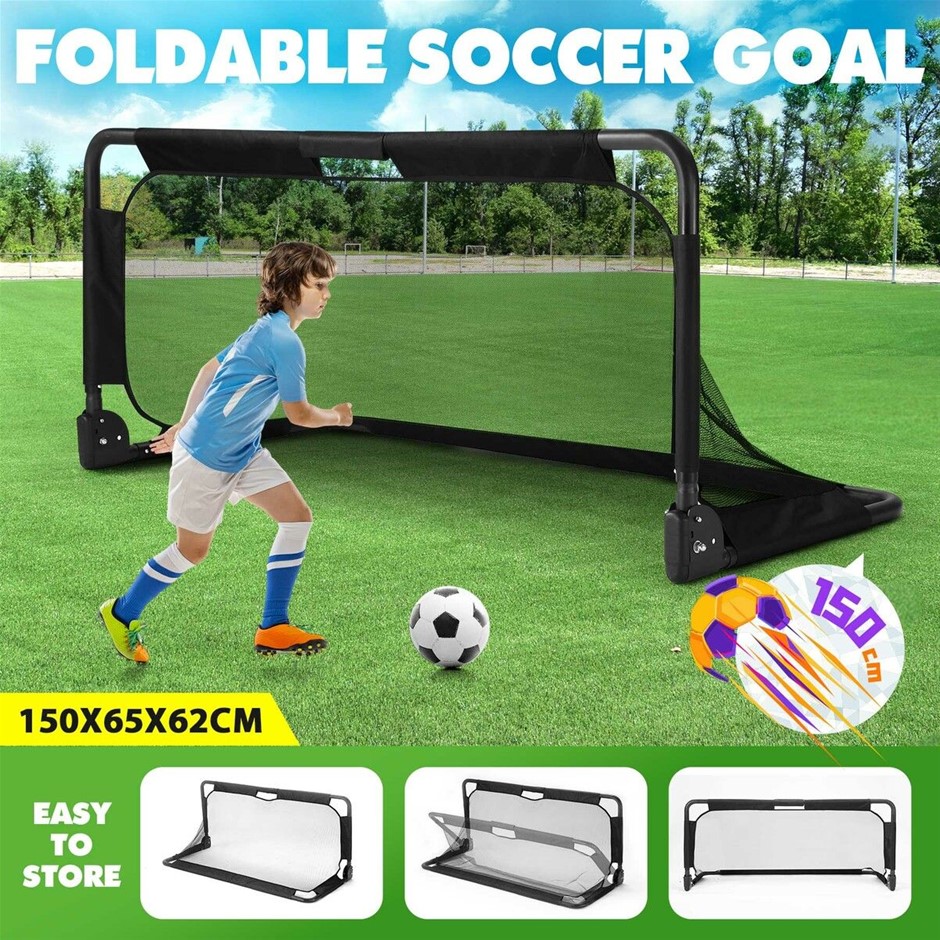 Portable Soccer Goal Net Set Aluminium Frame 150x65cm