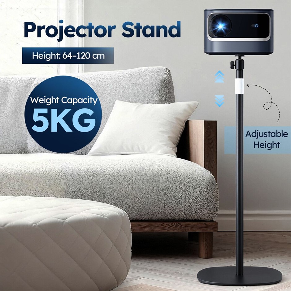 Mini Projector Floor Stand Mount Bracket Adjustable Height 64-120cm