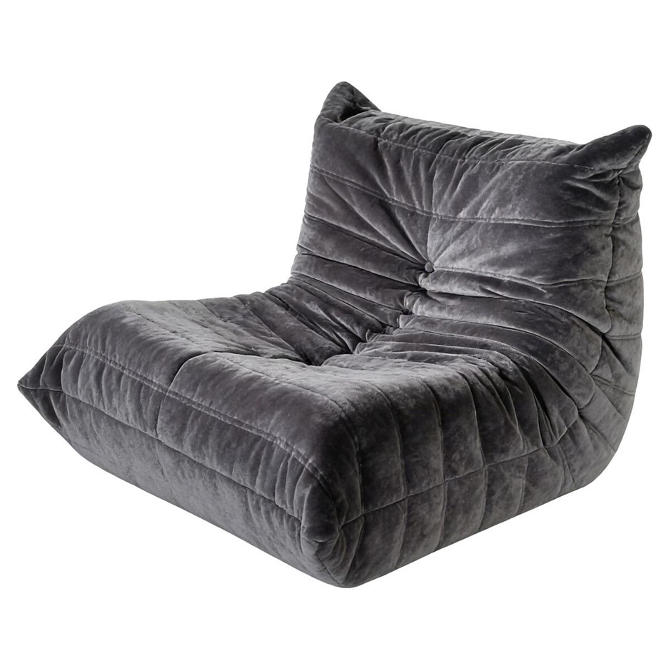 Plush Floor Sofa Chair Chaise Lounger Foam Ground Seat