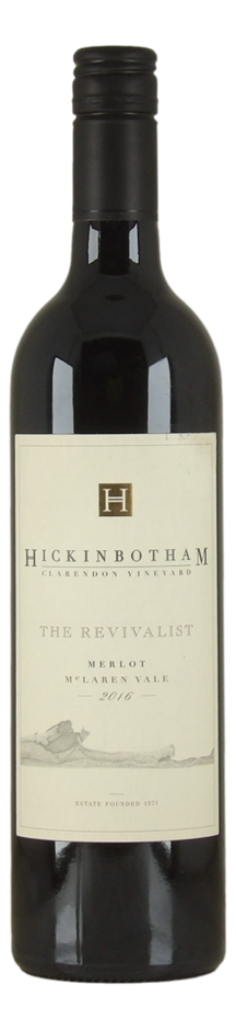 Hickinbotham The Revivalist Merlot 2016 (1x 750mL), McLaren Vale.