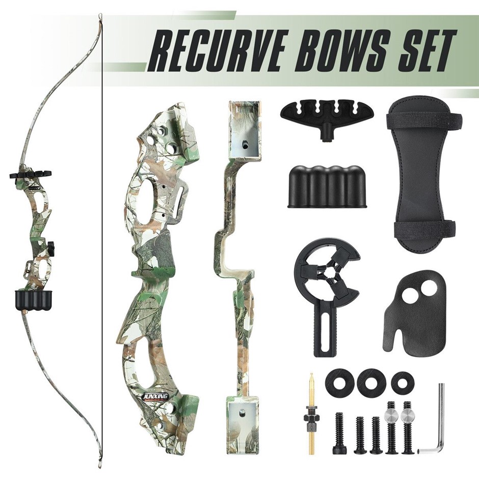 20lb Recurve Bow & Arrow Set 48in Right Hand Camo