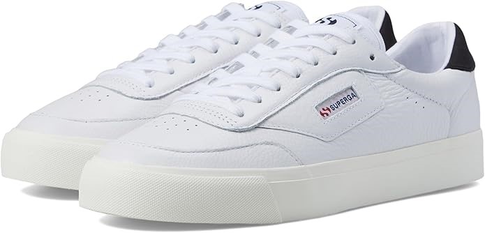 SUPERGA Unisex 3843 Court Sneaker, US M8W9.5, White Black Favorio, S2161NW.
