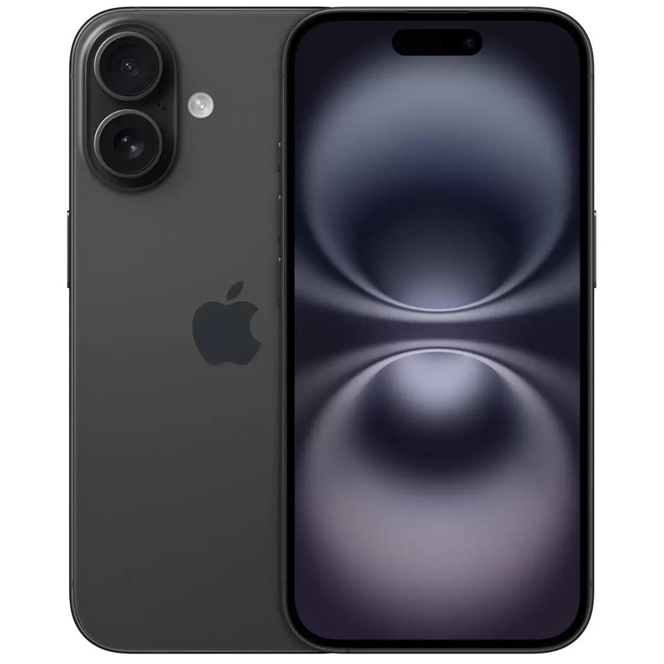 APPLE iPhone 16 128GB Black. Model: A3287. S/N: F71F36M5F4 with limited war