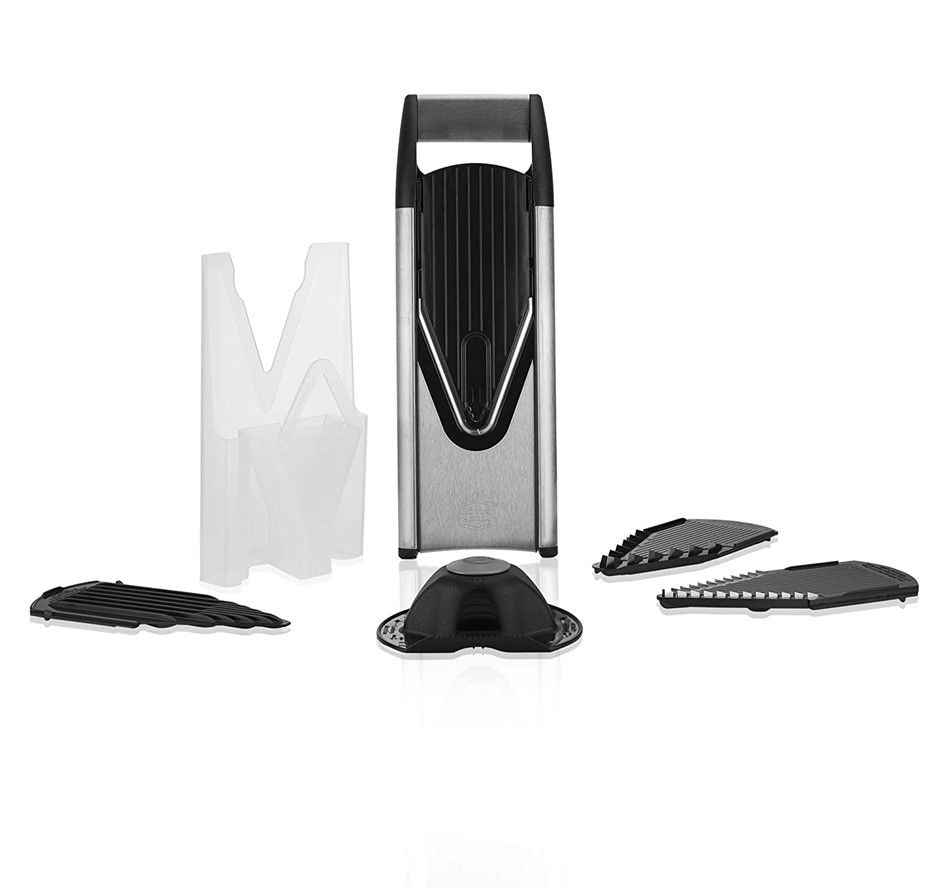 BORNER V6 ExclusiveLine Slicer Starter Set, Black/Stainless Steel, Model: 6