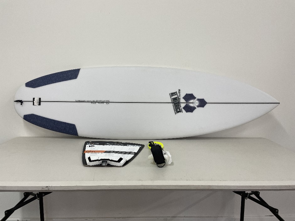 5’9” Al Merrick The Solution Surf Board and Accessories