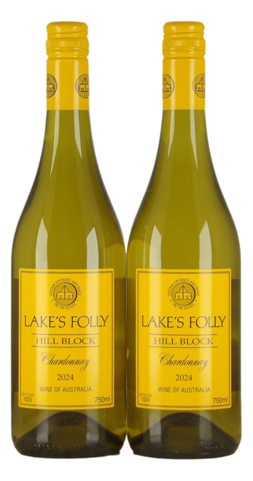 Lake's Folly Hill Block Chardonnay 2024 (2x 750mL), Hunter Valley, NSW.