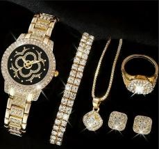 Jewelz Merchants Luxury Gold-Tone Matching Set- FREE Box