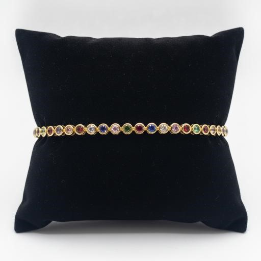 22K/Italy Gold Bonded Bracelet -(stamped 22K/Italy)