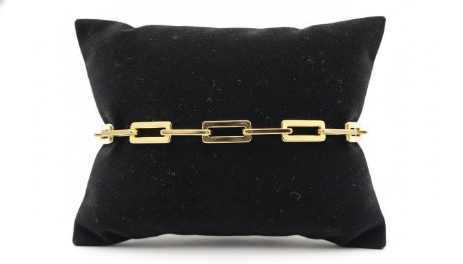 22K/Italy Yellow Gold Bonded Bracelet(stamped 22K/Italy)Warranty Quality