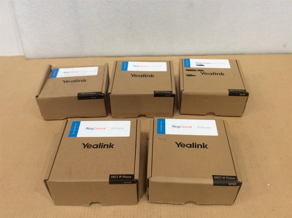 Yealink W76P W70B W56H DECT IP Phone (Lot of 5)