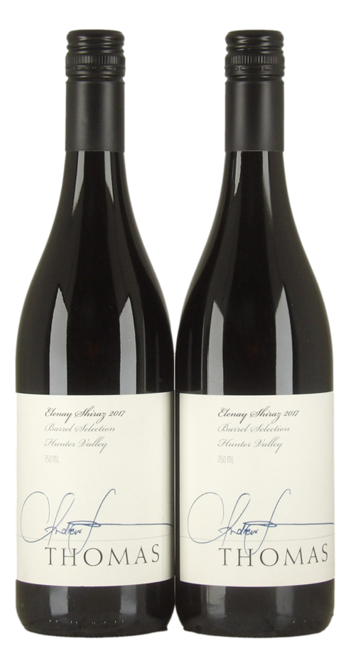 Andrew Thomas Elenay Shiraz 2017 (2x 750mL), Hunter Valley, NSW.