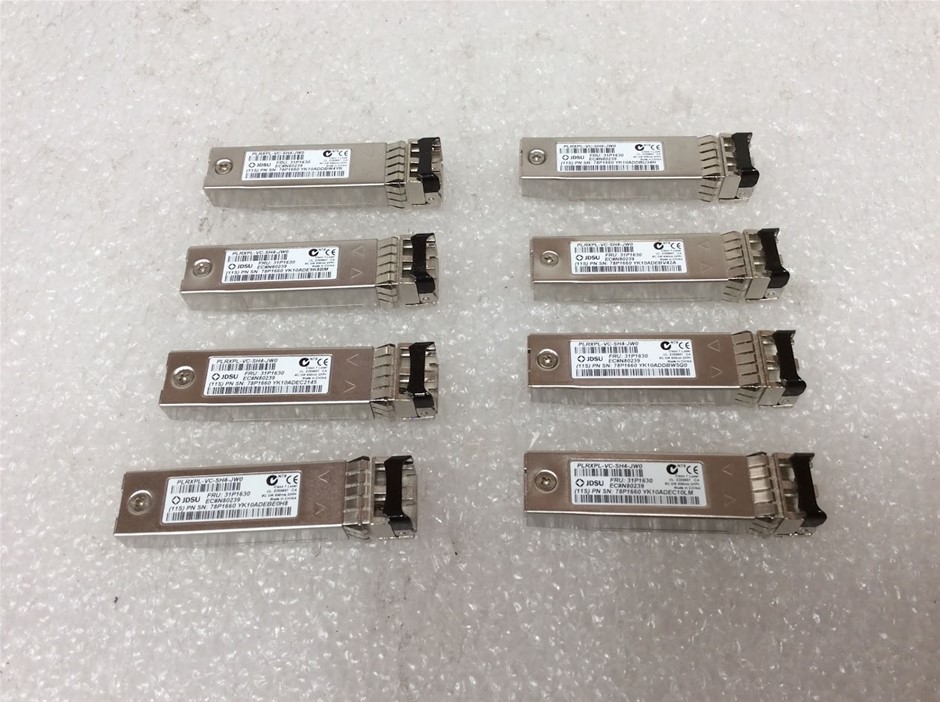 JDSU PLRXPL-VC-SH4-JW0 8G SW 850nm SFP+ Optical Transceiver Module(Lot of 8