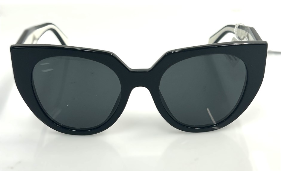 Prada Monochrome Oversized Cat-Eye Sunglasses