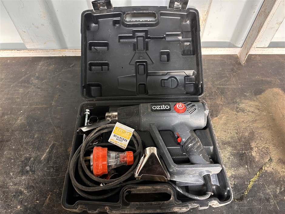 Ozito Heat Gun Complete w/ Case & Asssoriees HGN2100