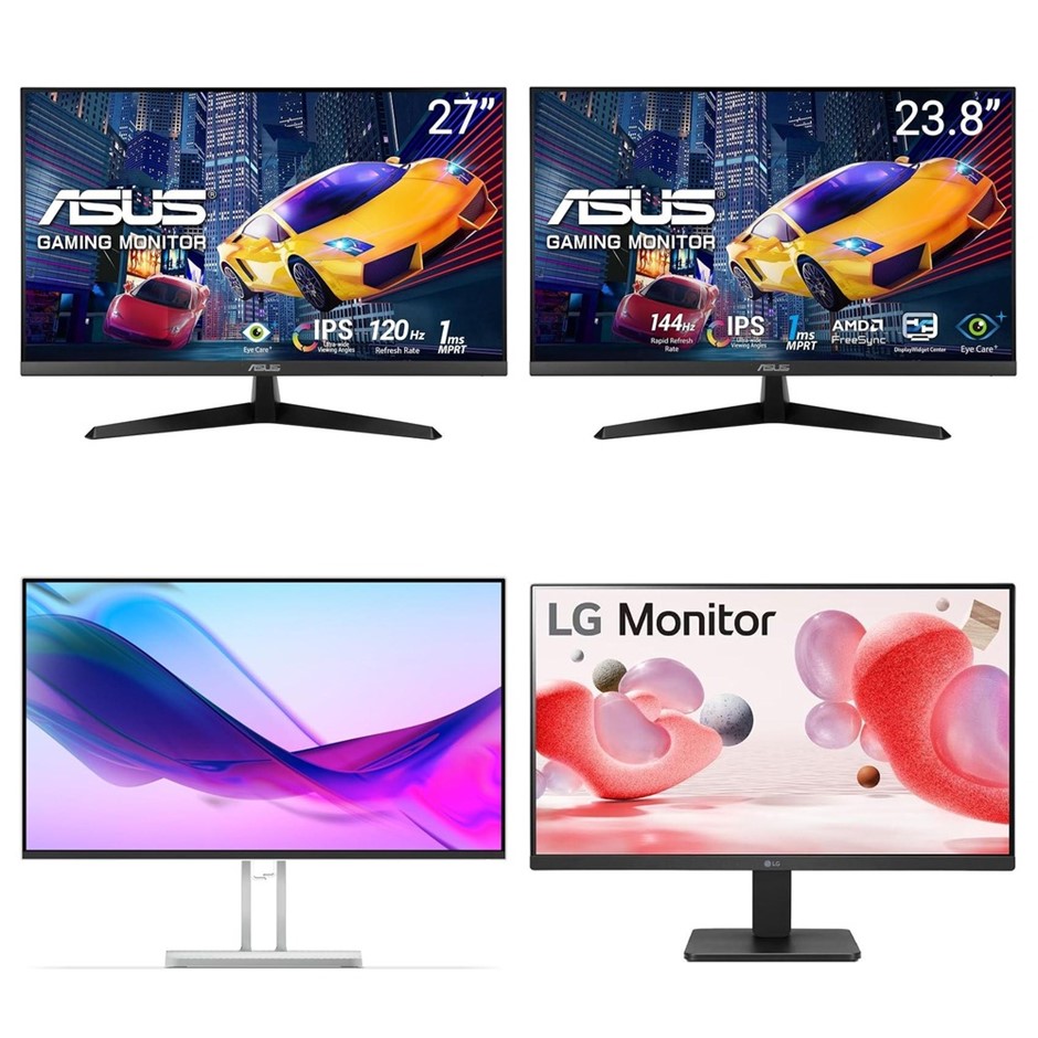 4 x Gaming Monitors. RRP -$700. 1 x ASUS VY279HGR 27" FHD IPS Gaming Monito