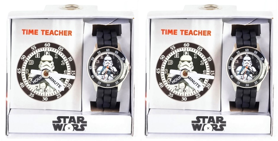 2 x YOU MONKEY Storm Trooper Time Teacher Watch Pack, Black.  Buyers Note -