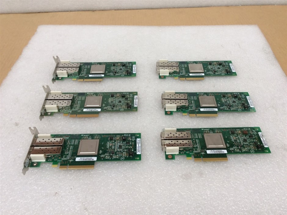 QLogic Fibre Channel Host Bus Adapters (Lot of 6)