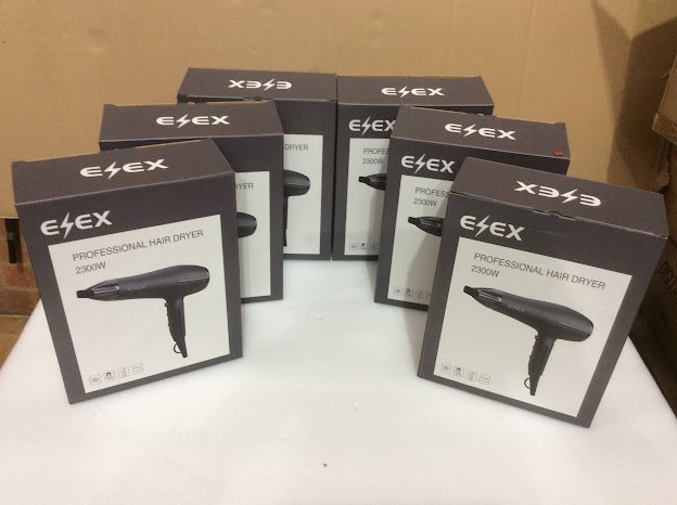 Mixed Brand 2300W Professional Hair Dryer - New (Lot of 6)