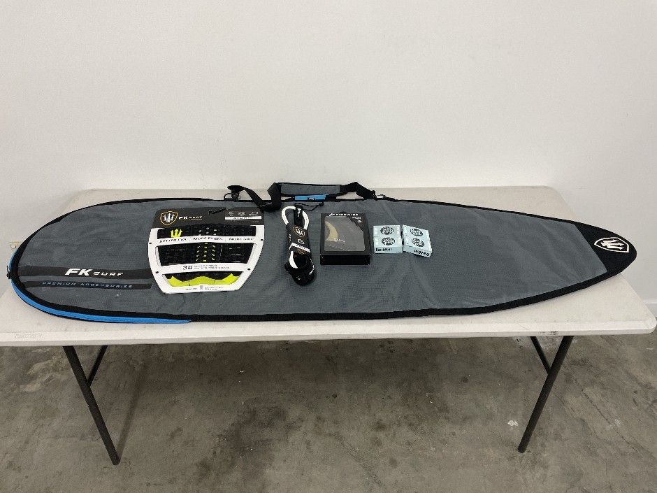 6’0” FK Surf Surfboard Bag and Accessories