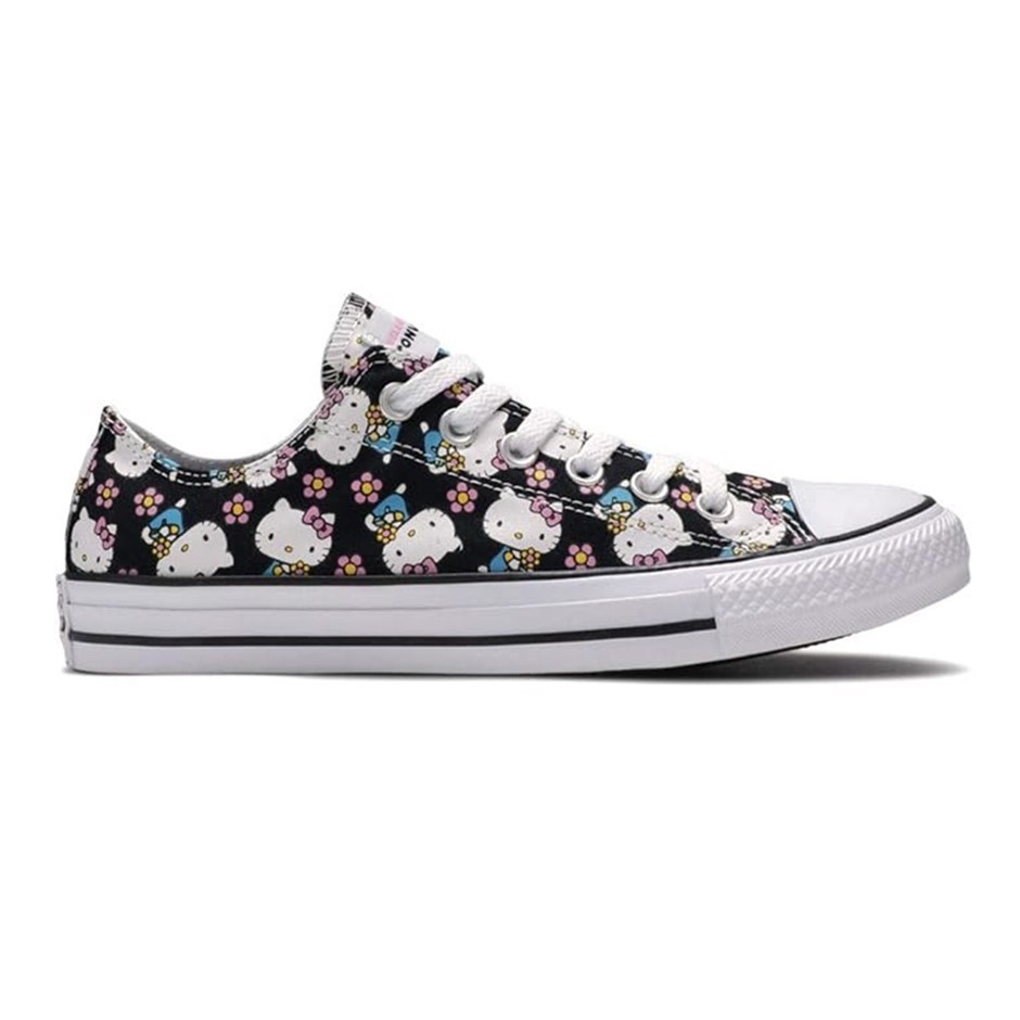 CONVERSE Women's HelloKitty Costa OX Shoes, Size US6.5, Black/White. Buyer