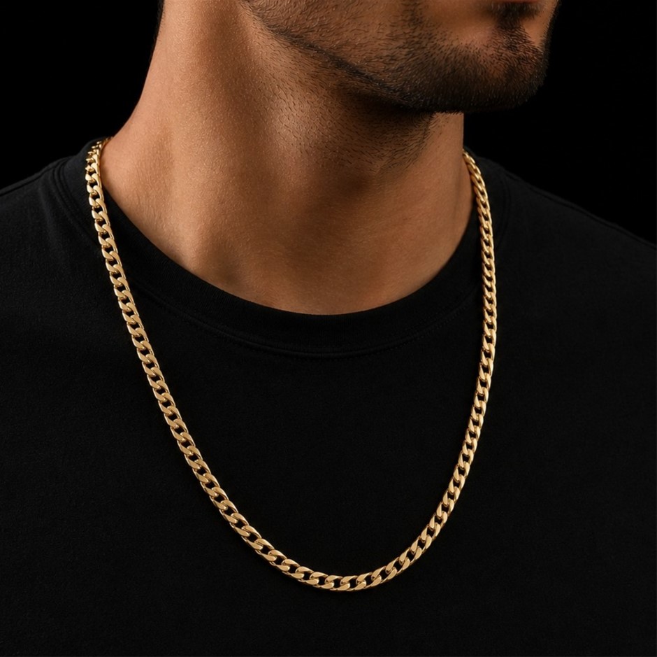 Gold Plated Cuban Link Necklace