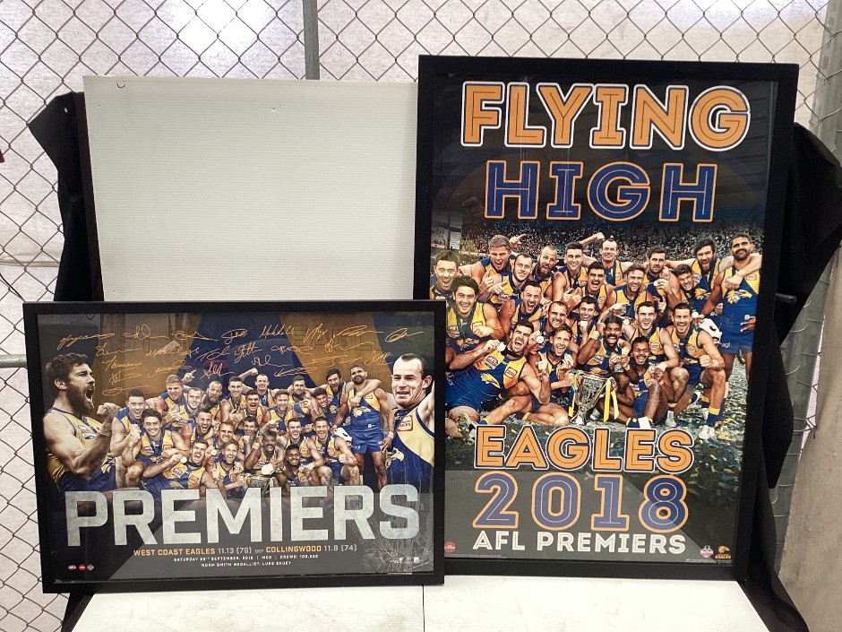 West Coast Eagles 2018 AFL Premiers Framed Posters