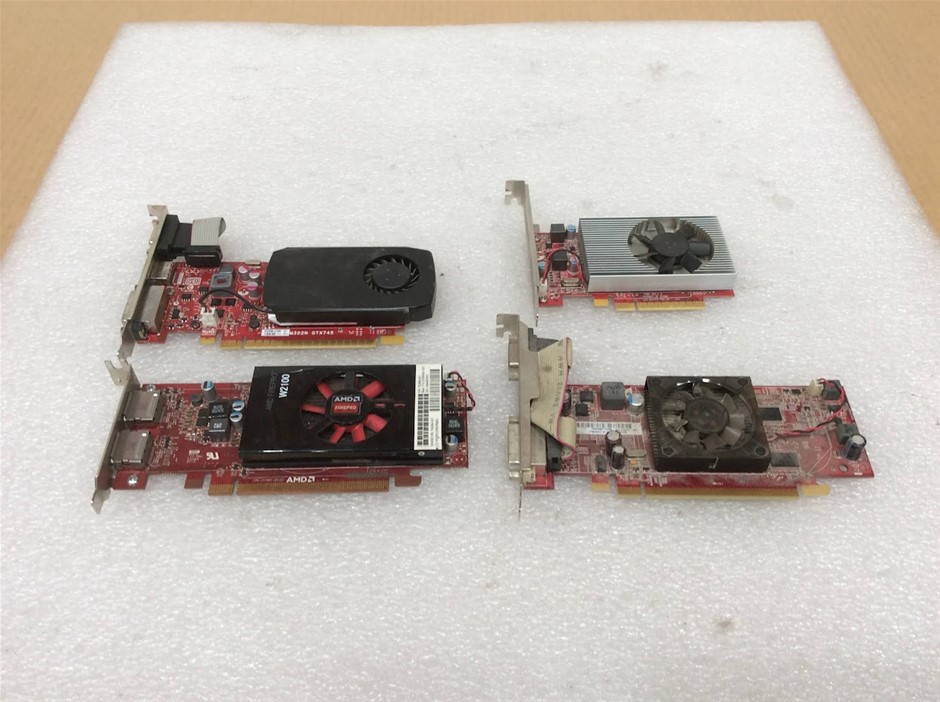 AMD Radeon Graphics Cards (Lot of 4)