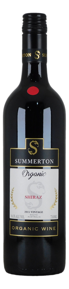 Summerton Organic Shiraz 2015 (6x 750mL), SA.