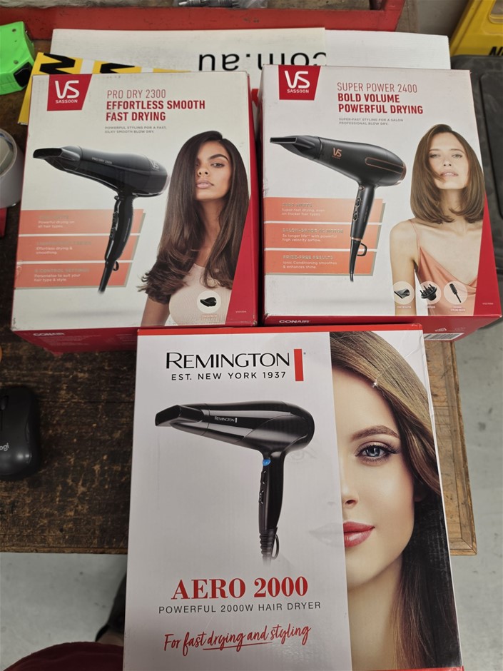 3 x Assorted Hair Dryers.