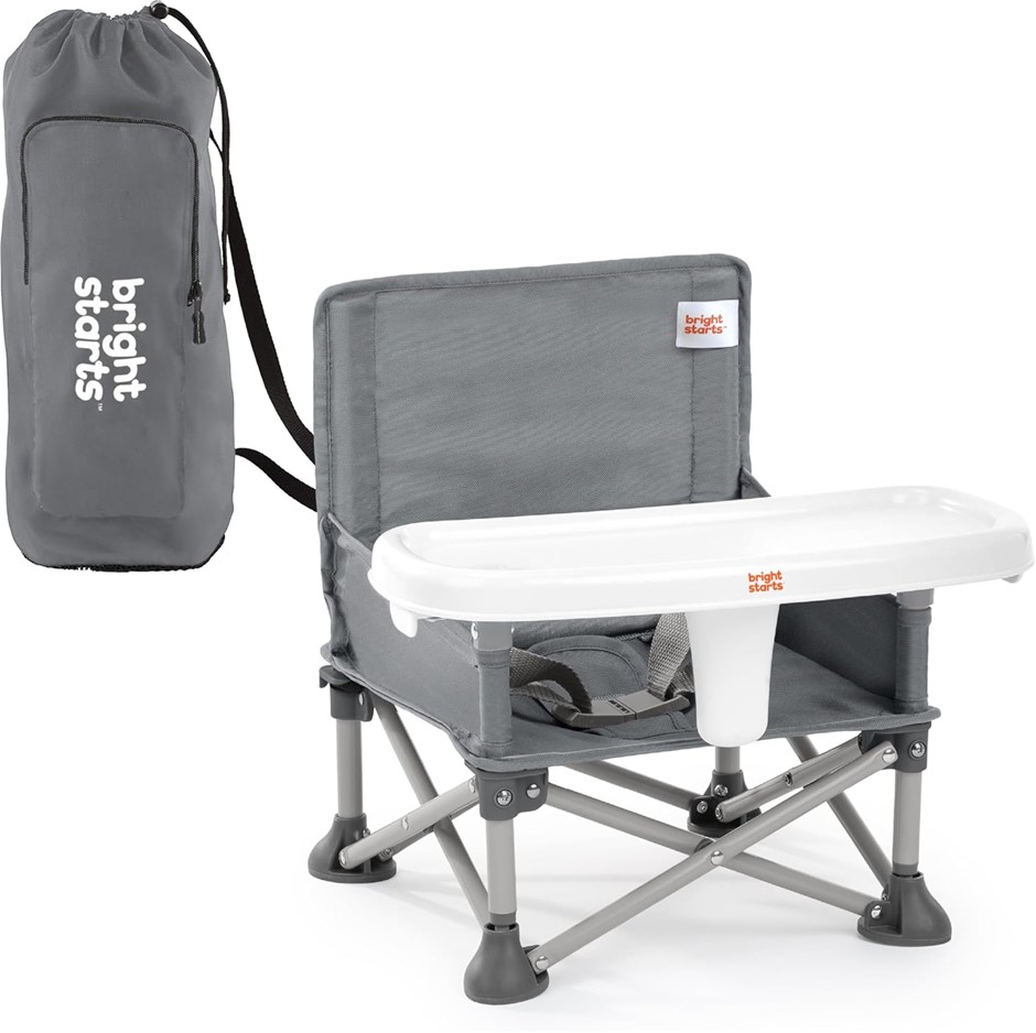 Bright Starts Pop 'N Sit Portable Booster, Indoor/Outdoor Use, Floor Seat w