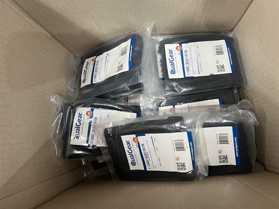 10 x QUALGEAR Hook and Loop Cable Ties