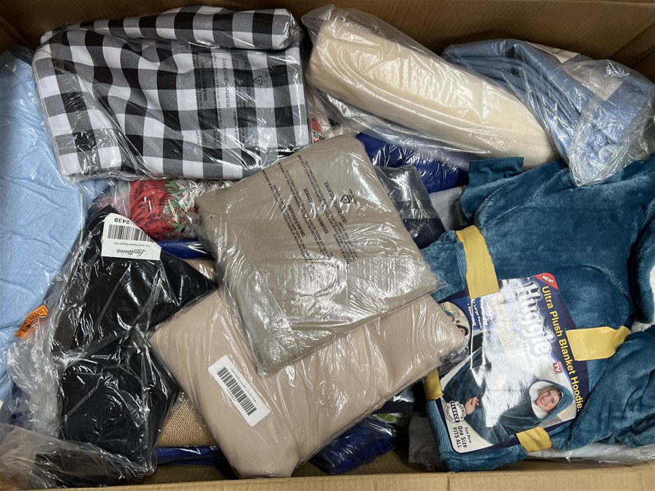 15 x Assorted Bedding/Curtain Products. NB: Photo as is. Some Not in Origin