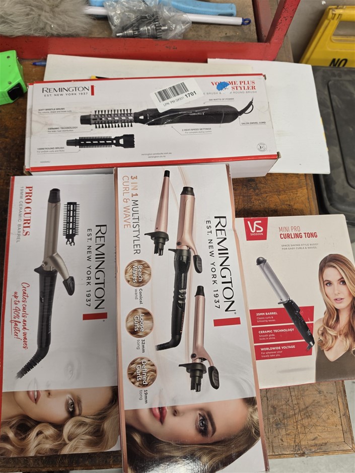 4 x Assorted REMINGTON and VS Curling Wand Accessories.