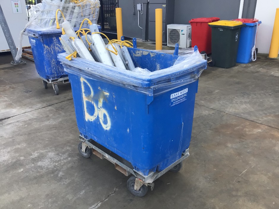 Quantity Of Electrical Lights And Site Bin.