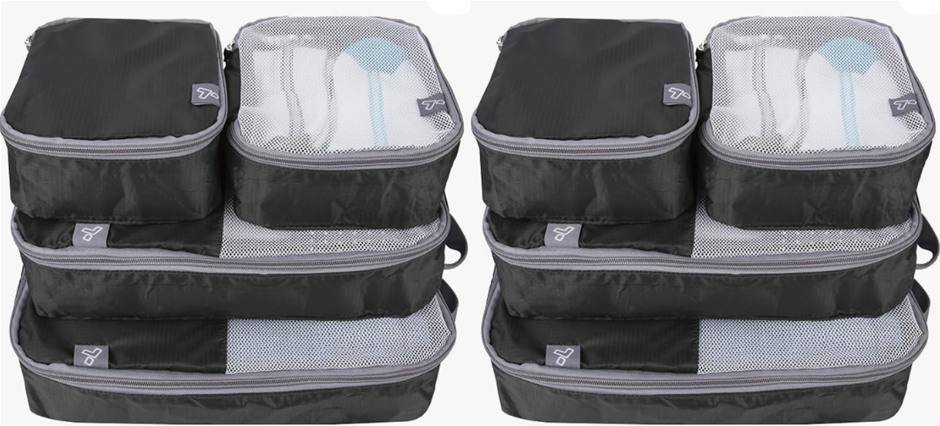 2x Travelon Set of 4 Soft Packing Organizers, Set of 4 Soft Packing Organiz