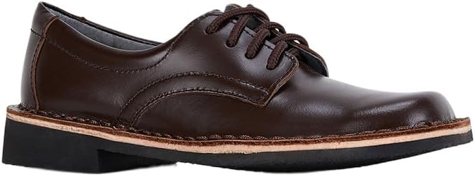 Harrisons Kid's Indy Senior School Shoe, Brown Hi-Shine, UK 9