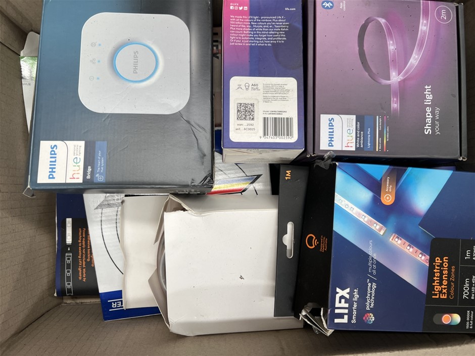 8 x Assorted Lighting Products; Incl. LED Strips, Wireless Lighting & More.