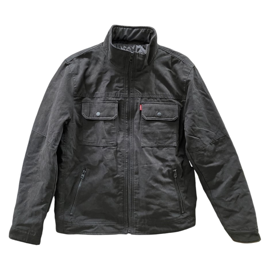 LEVI'S Cotton Jacket, Size M, Black. Buyers Note - Discount Freight Rates