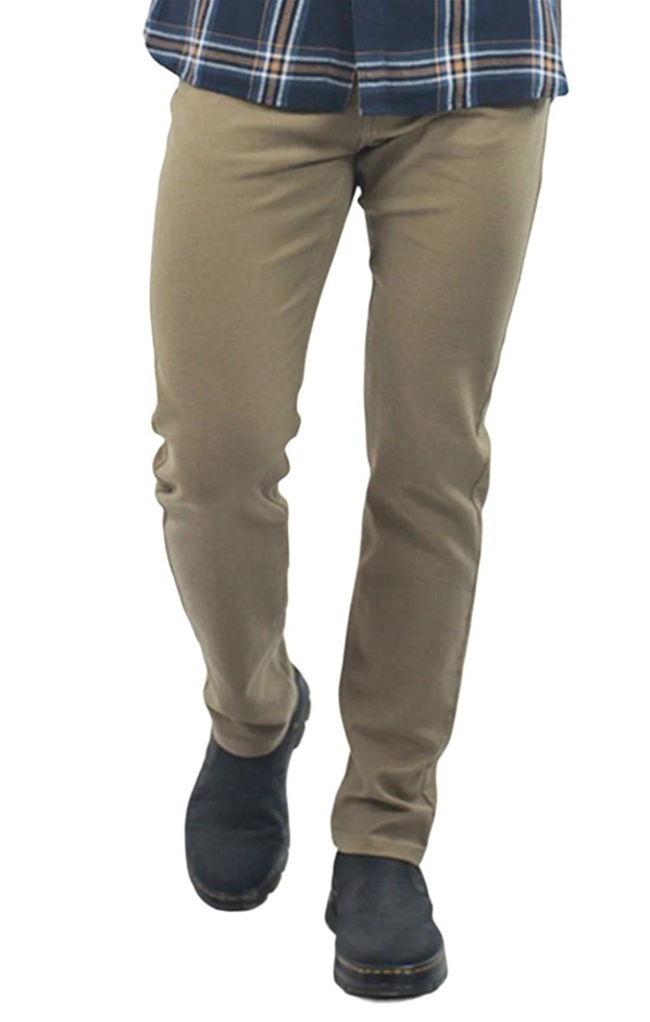 JACHS Men's Loopback Pants, Size 36x32, 75% Cotton, Dark Khaki. Buyers Not