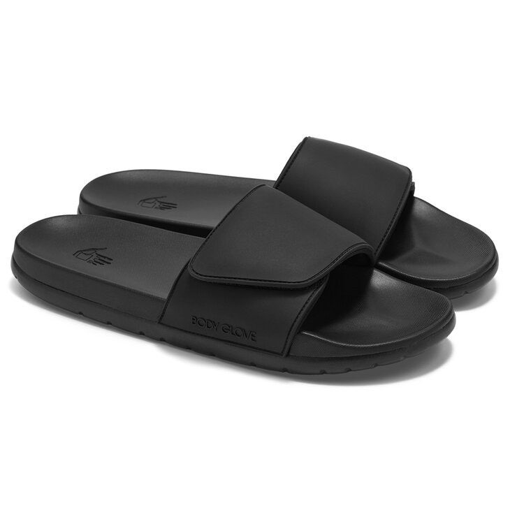 BODY GLOVE Unisex Slides, Size US m8/w9, Black. Buyers Note - Discount Fre