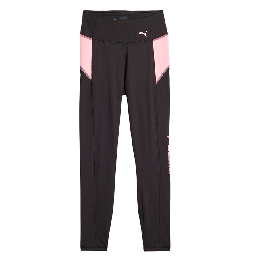 PUMA Women's Train All Day 7/8 Tights, Size M, Black/Koral Ice (56), 114081