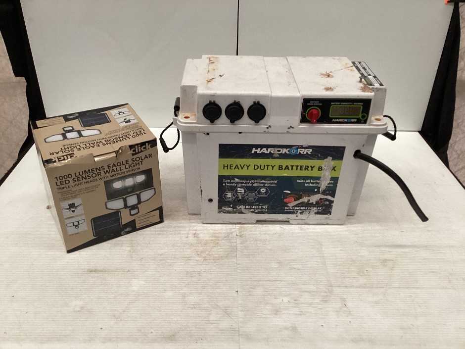 Hardkorr Heavy Duty Battery Box Portable Power Station click sensor wall light