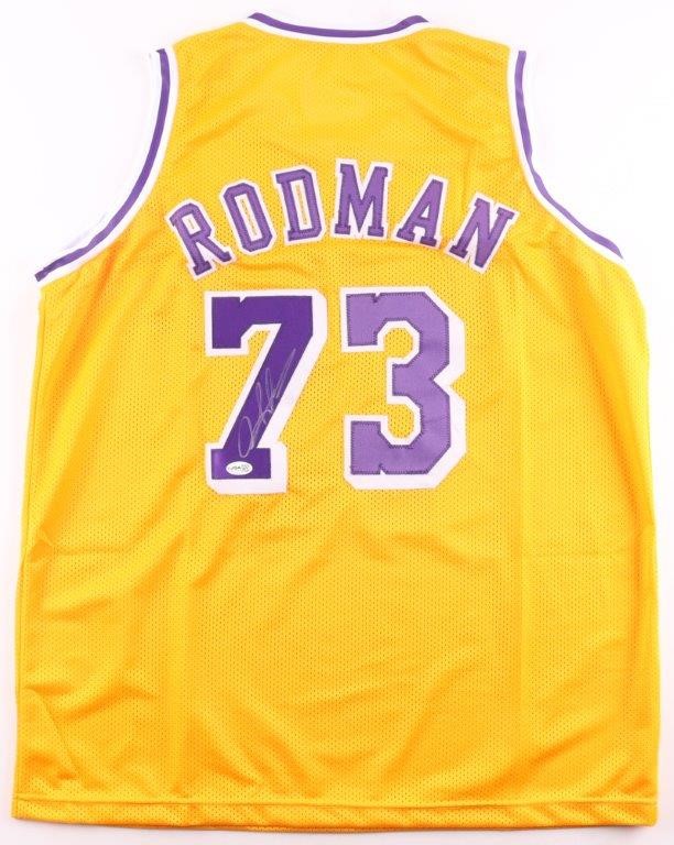 NBA GREAT DENNIS RODMAN SIGNED JERSEY