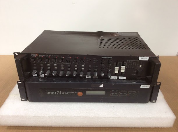 InterM PP-9214 Public Address Pre-Amplifier&SP-100 System Digital(Lot of 2)