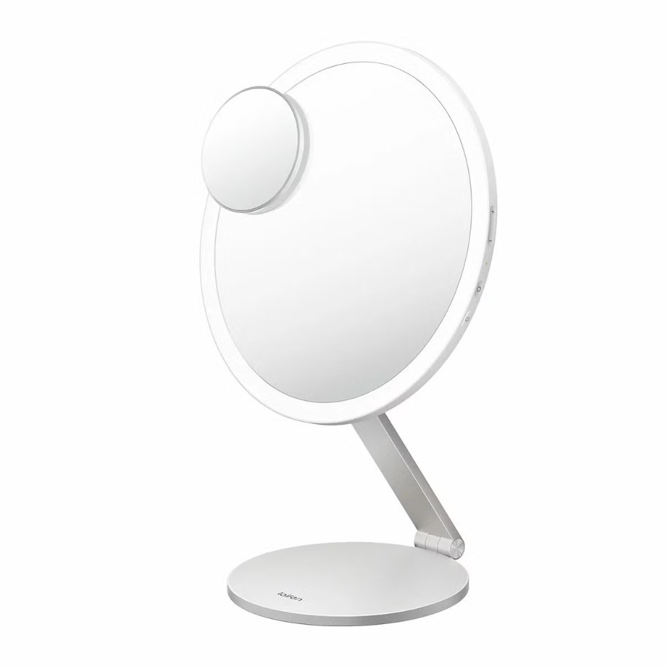 LAIFEN Glowy Vanity Mirror w/ 5x Magnifying Mini Mirror. N.B: Damaged packa