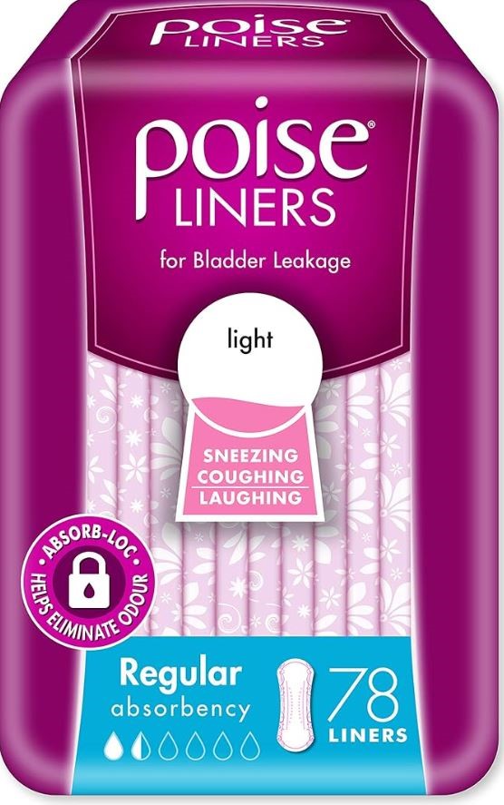 3 x POISE 78pc Liners, Regular Absorbency. N.B. Not in original packaging.