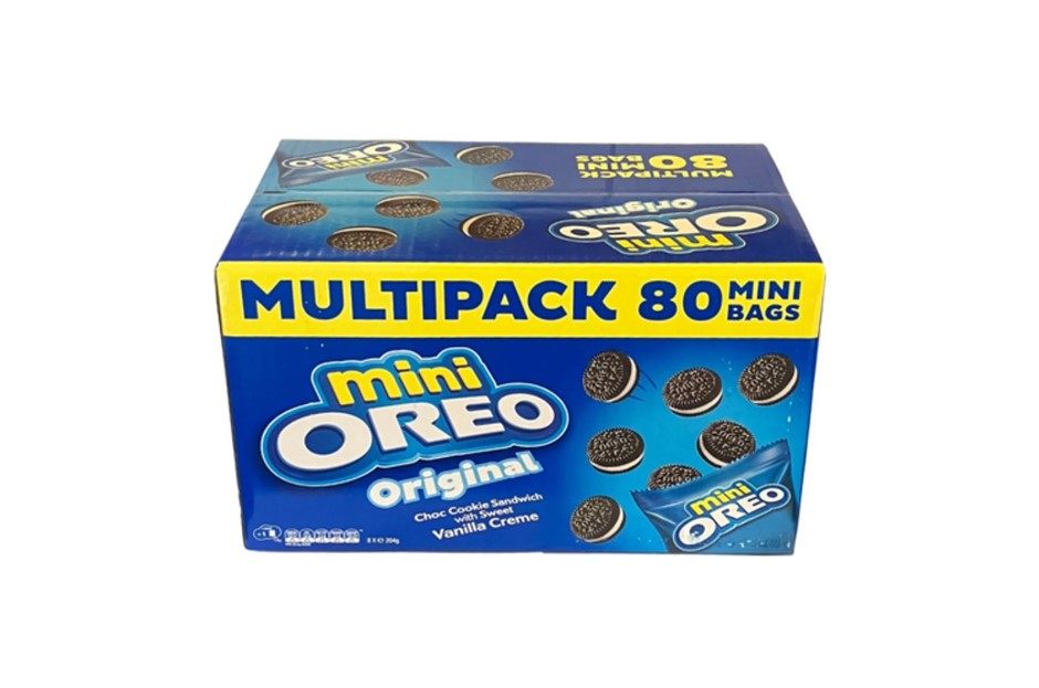 Box of 80pc OREO Mini Original Multipack, 1.6kg.