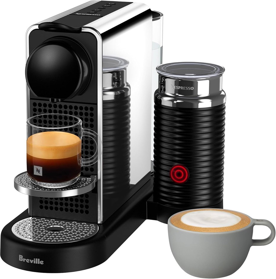 NESPRESSO CitiZ & Milk Platinum Coffee Machine by Breville, BEC550PSS4JAN1.