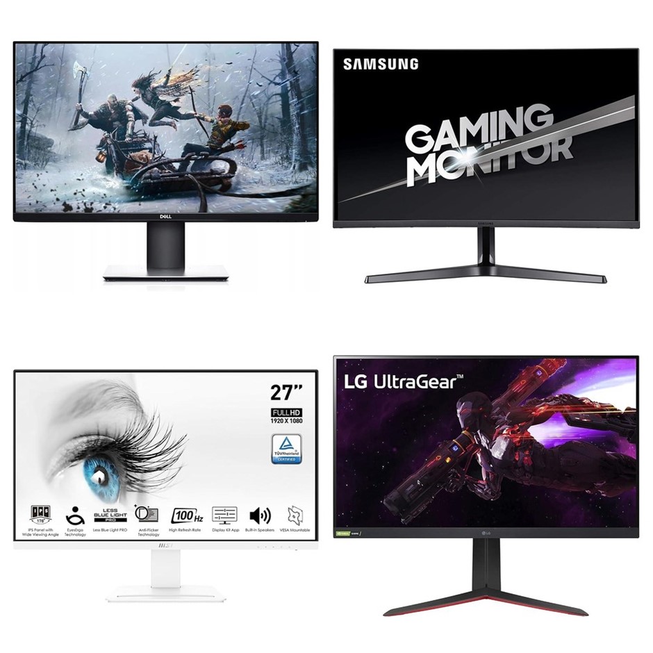 4 x Gaming Monitors. RRP -$1500. 1 x LG 32GP850-31.5" Ultragear QHD Nano IP