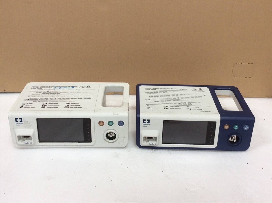 Covidien Nellcor Bedside SpO2 Patient Monitoring System (Lot of 2)